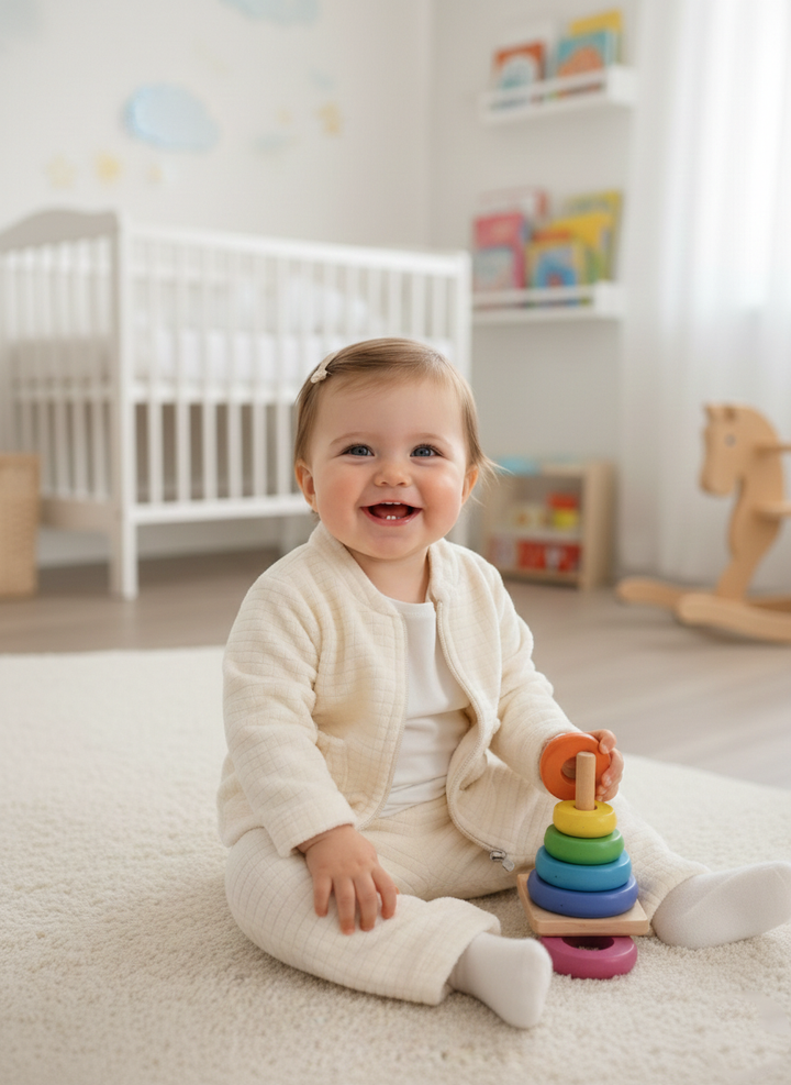 Quilted Cloud Cardigan Set