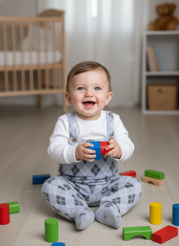 Diamond Overalls Set