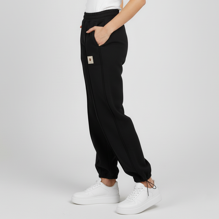 Neutral Wide-Leg Lounge Pants