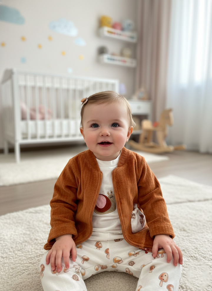 Earth-Toned Botanical Lounge Set