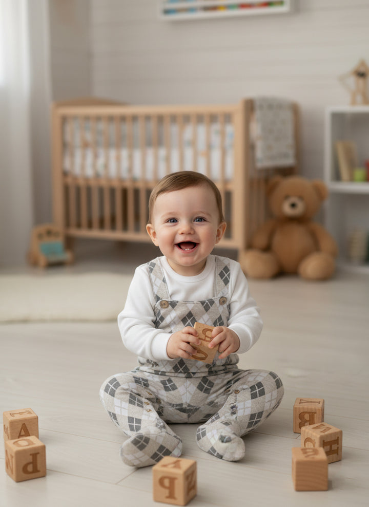 Diamond Overalls Set