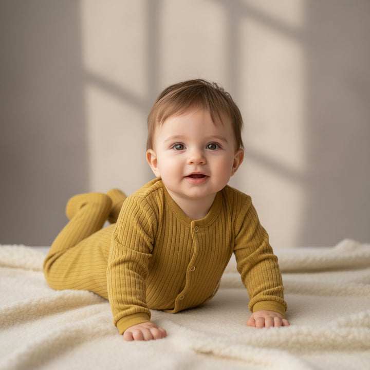 Ribbed Footie Pajamas