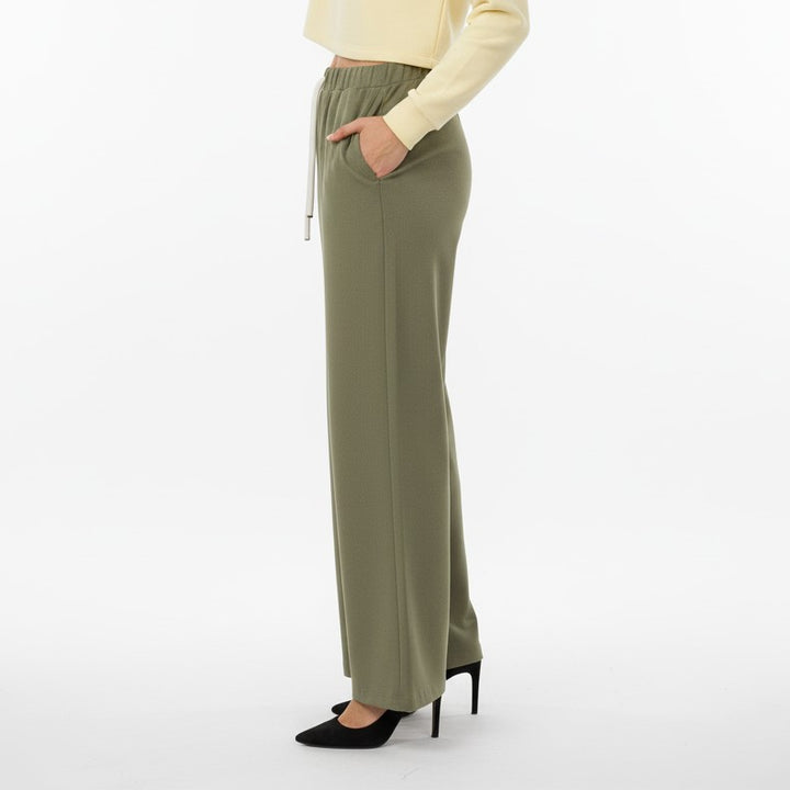 Relaxed Drawstring Palazzo Pants