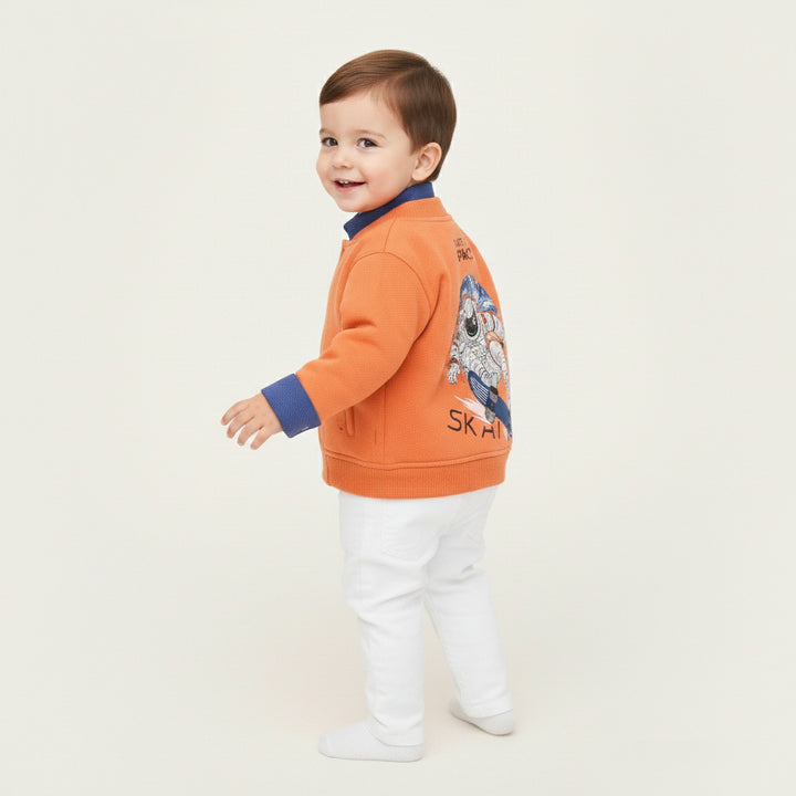 Skate in Space Orange Bomber Set
