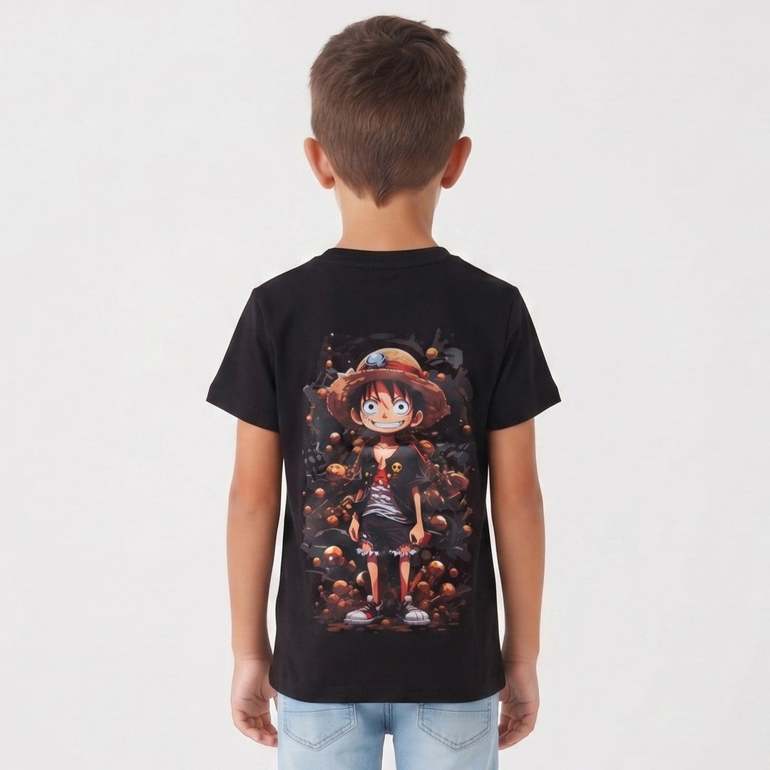 "One Piece" Anime Pirate Boy Graphic Tee
