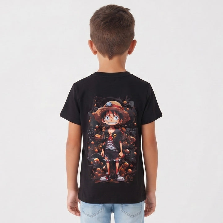"One Piece" Anime Pirate Boy Graphic Tee