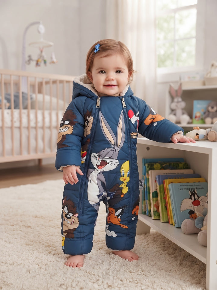Looney Tunes Character Dual-Zip Baby Snowsuit