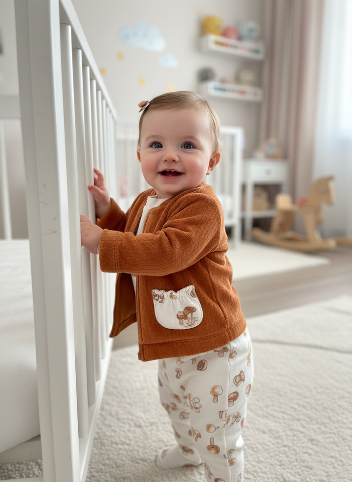 Earth-Toned Botanical Lounge Set