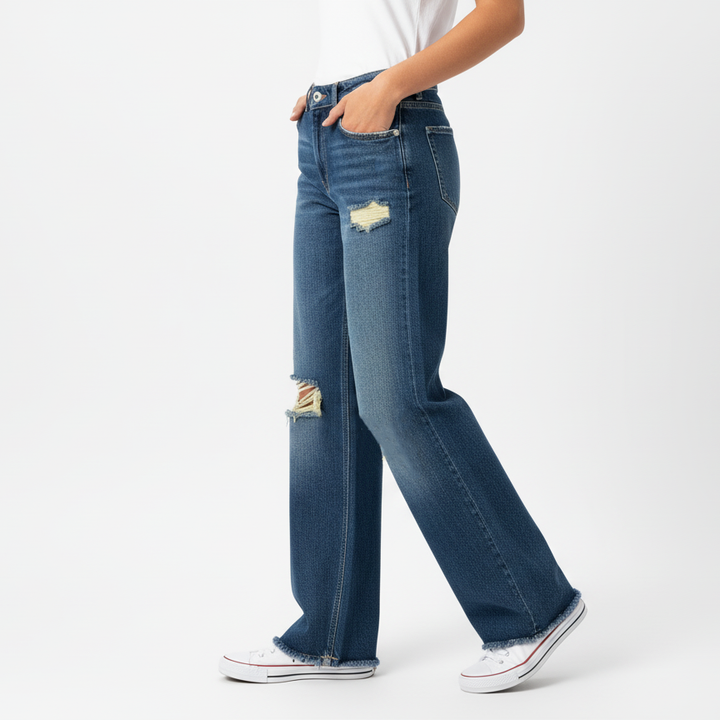 Baggy Fit Ripped Jeans