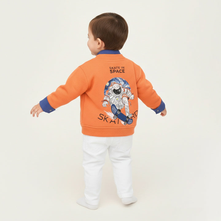 Skate in Space Orange Bomber Set