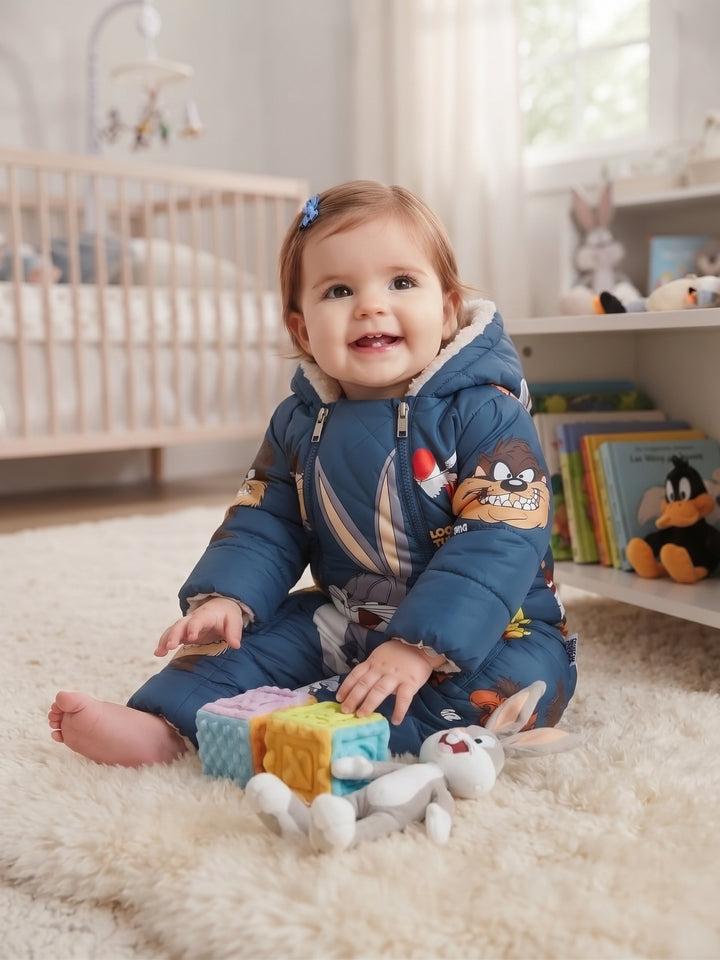 Looney Tunes Character Dual-Zip Baby Snowsuit