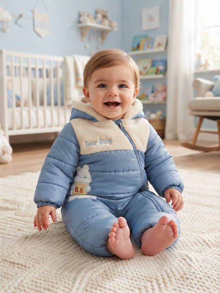 Cozy Bear Padded Baby Snowsuit