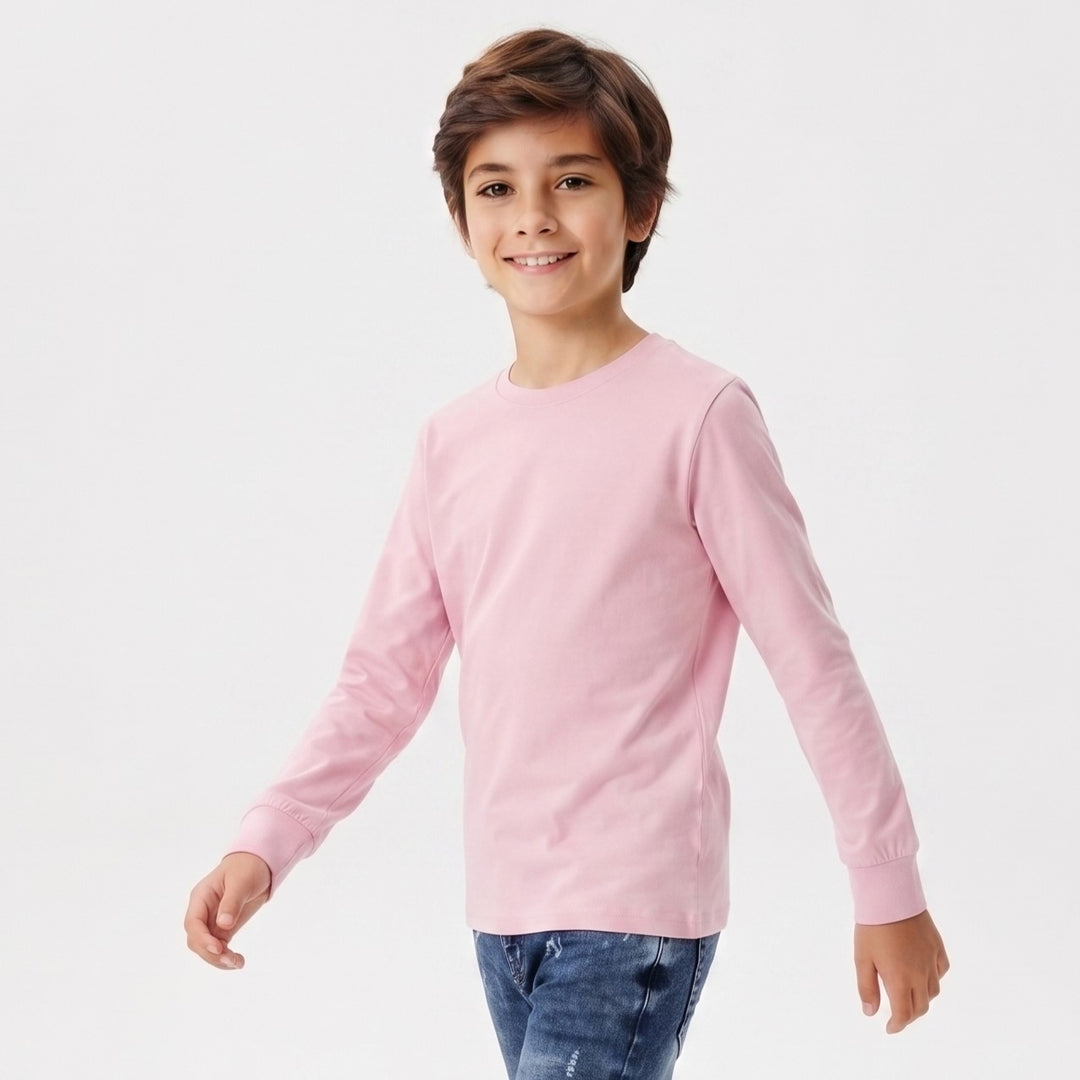 Boys' Essential Long-Sleeve Crewneck Tee