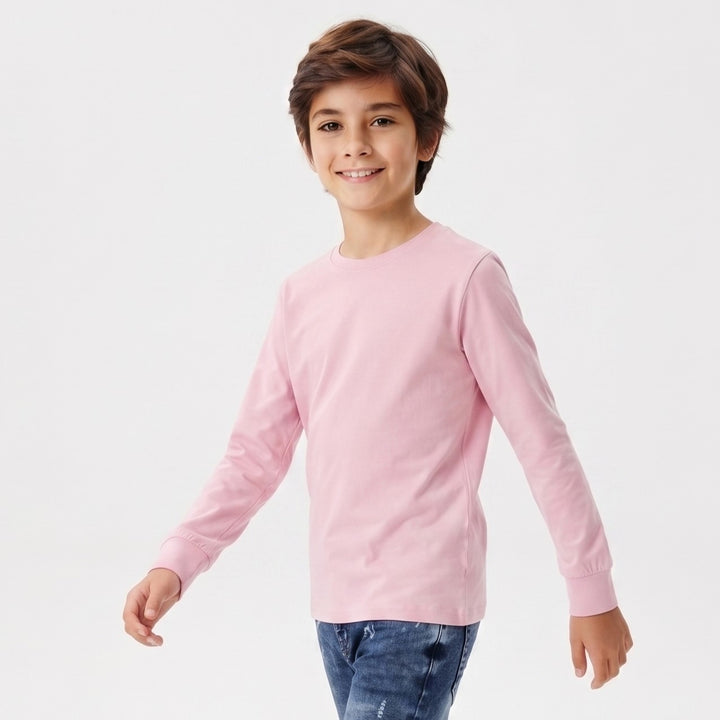 Boys' Essential Long-Sleeve Crewneck Tee