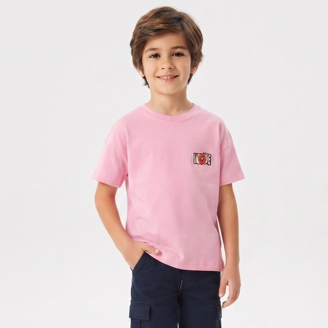 Boys' "MOVE" Anime Graphic Oversized Tee