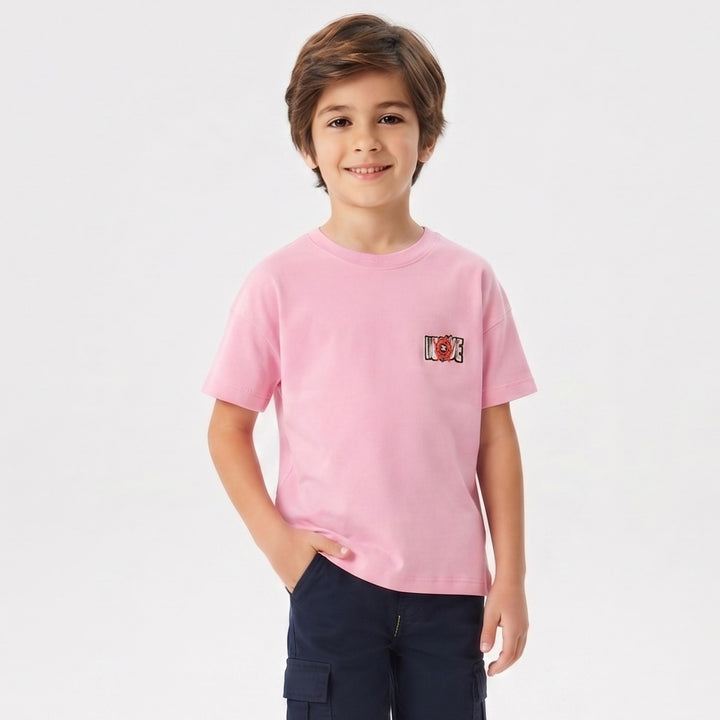 Boys' "MOVE" Anime Graphic Oversized Tee
