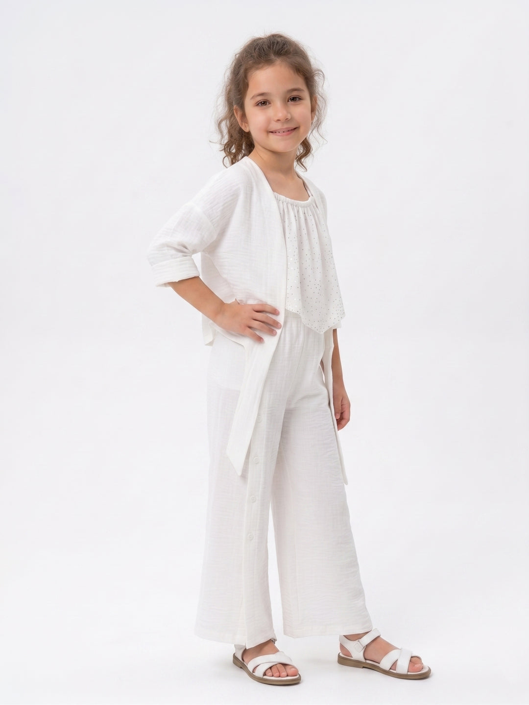 Summer Breeze Crinkle Textured 3-Piece Co-Ord Set