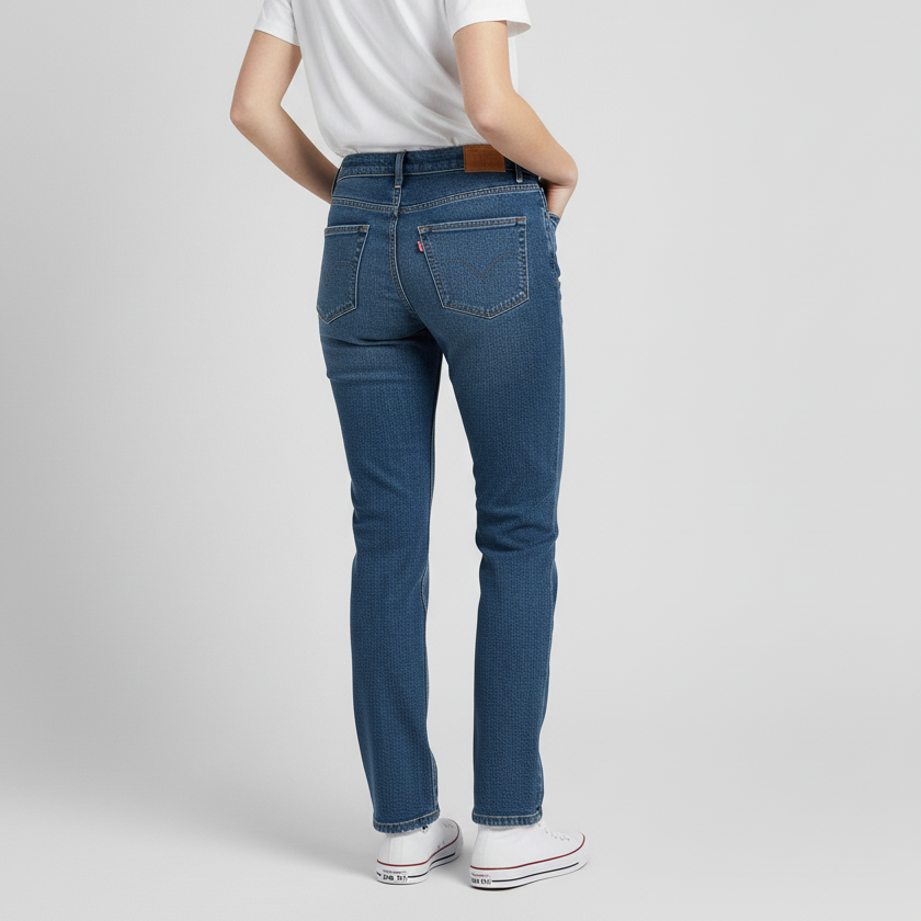 Vintage Straight-Leg Jeans