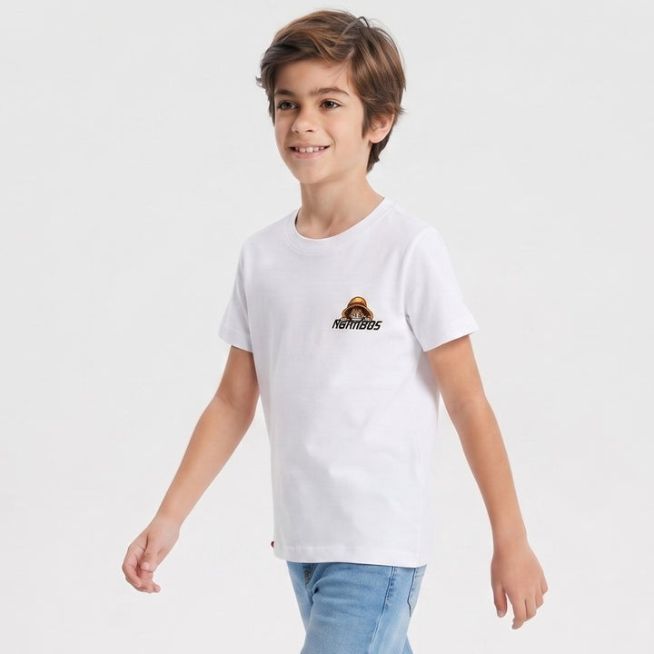 Boys Lime Green One Piece Back-Print Tee