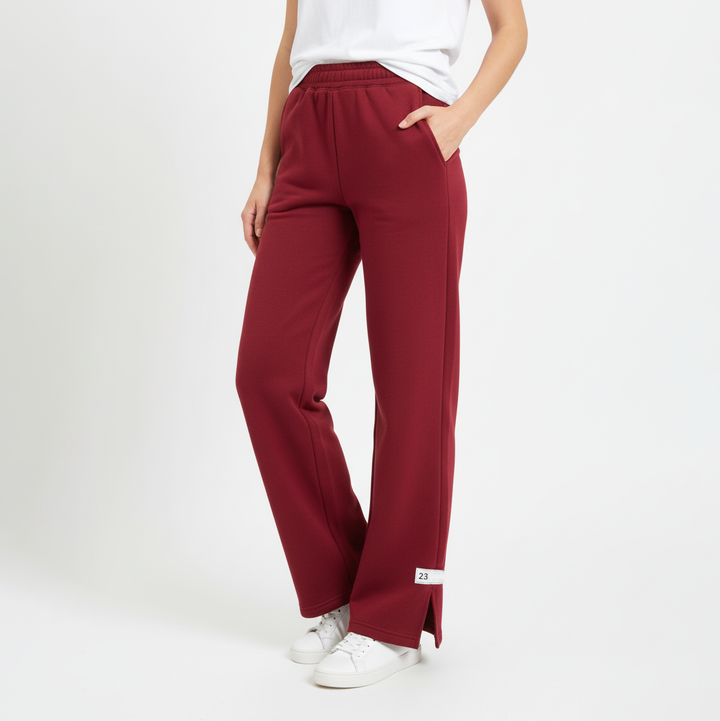 Athleisure Split Hem Tracksuit Bottoms