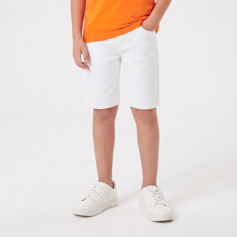 Boys' Soft Twill Regular Fit Chino Shorts