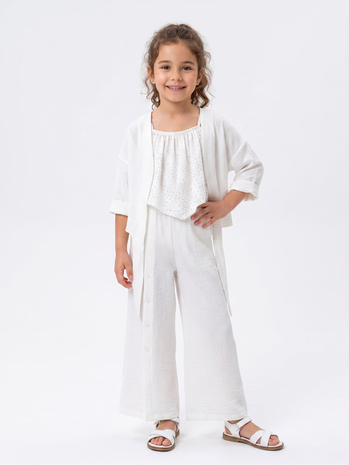 Summer Breeze Crinkle Textured 3-Piece Co-Ord Set