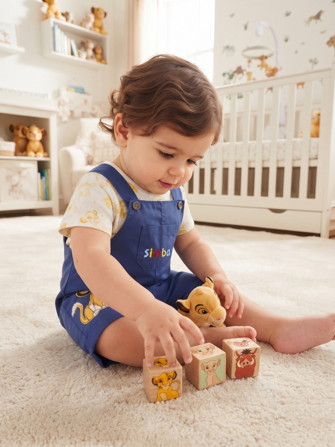 Disney Lion King Simba Shortall & Printed Tee 2-Piece Set