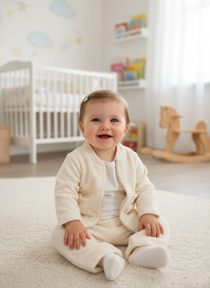 Quilted Cloud Cardigan Set