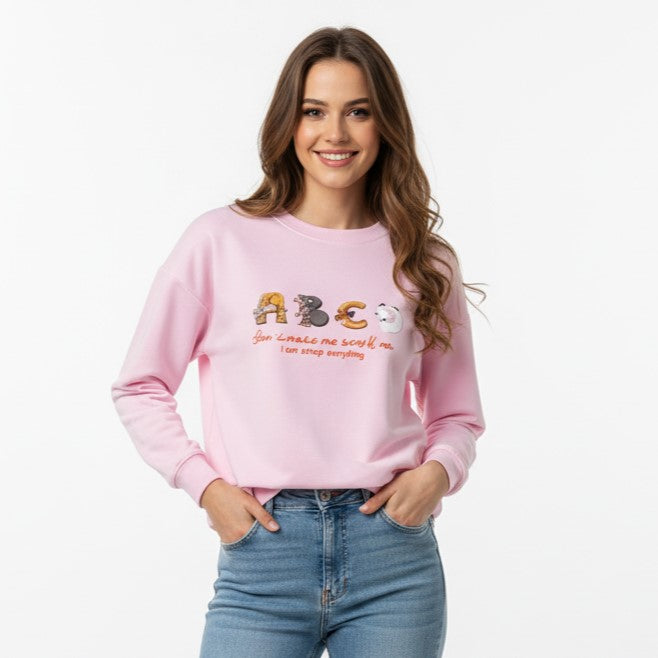"ABCD" Graphic Oversized T-Shirt