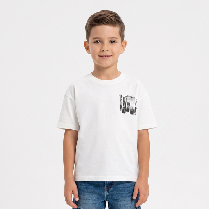 "Big World" Nature Print T-Shirt