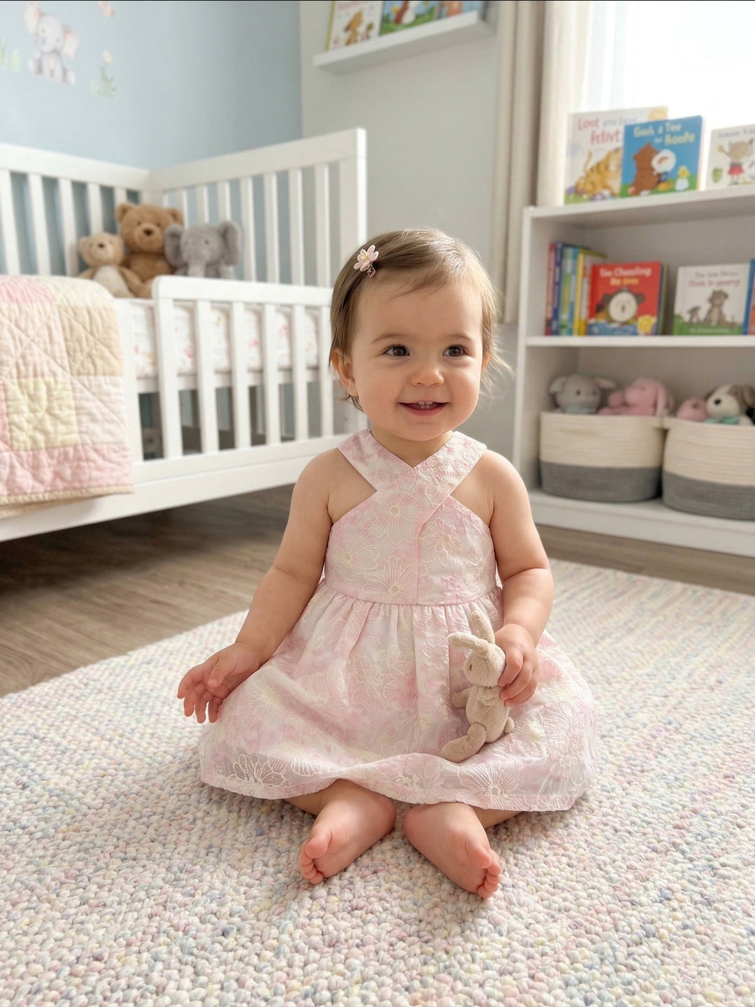 Sweetheart Smocked Baby Dress