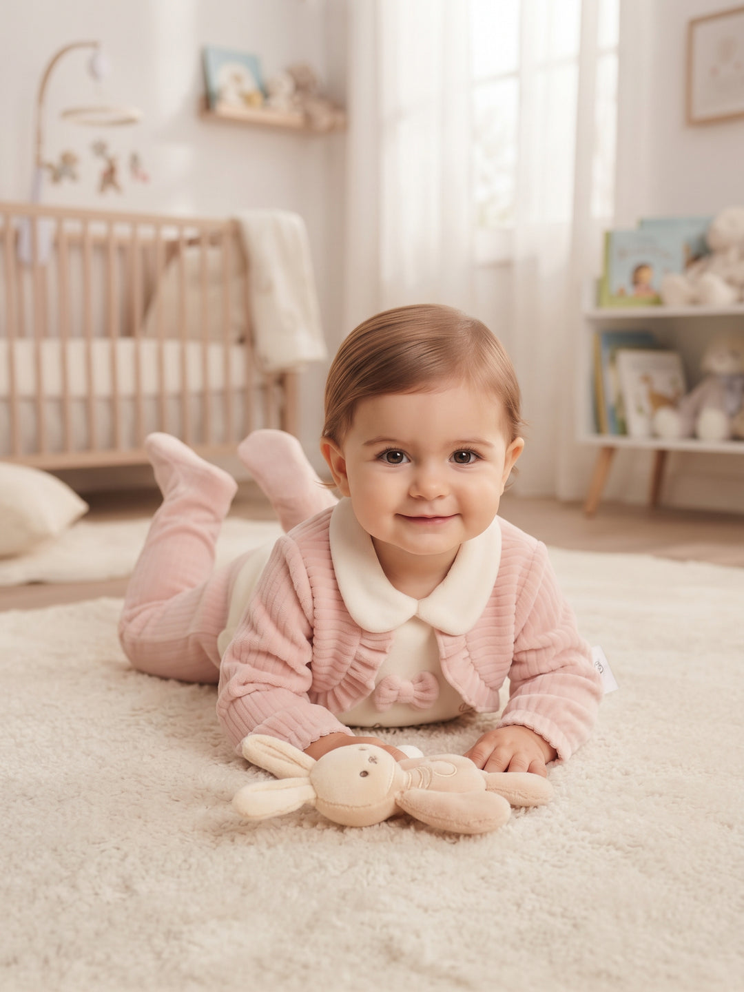 Sweet Kitten Layered Baby Sleepsuit