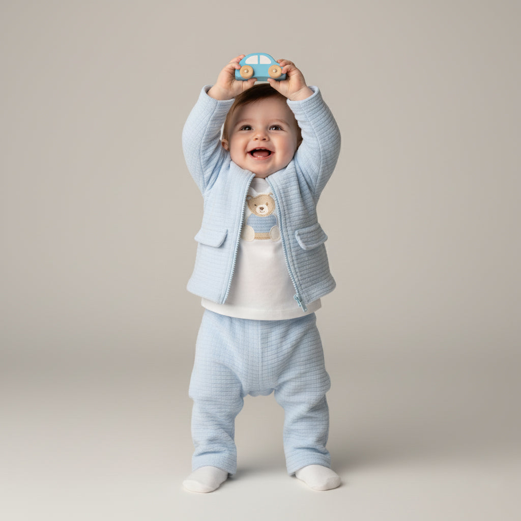 Ribbed Velour Bunny Set