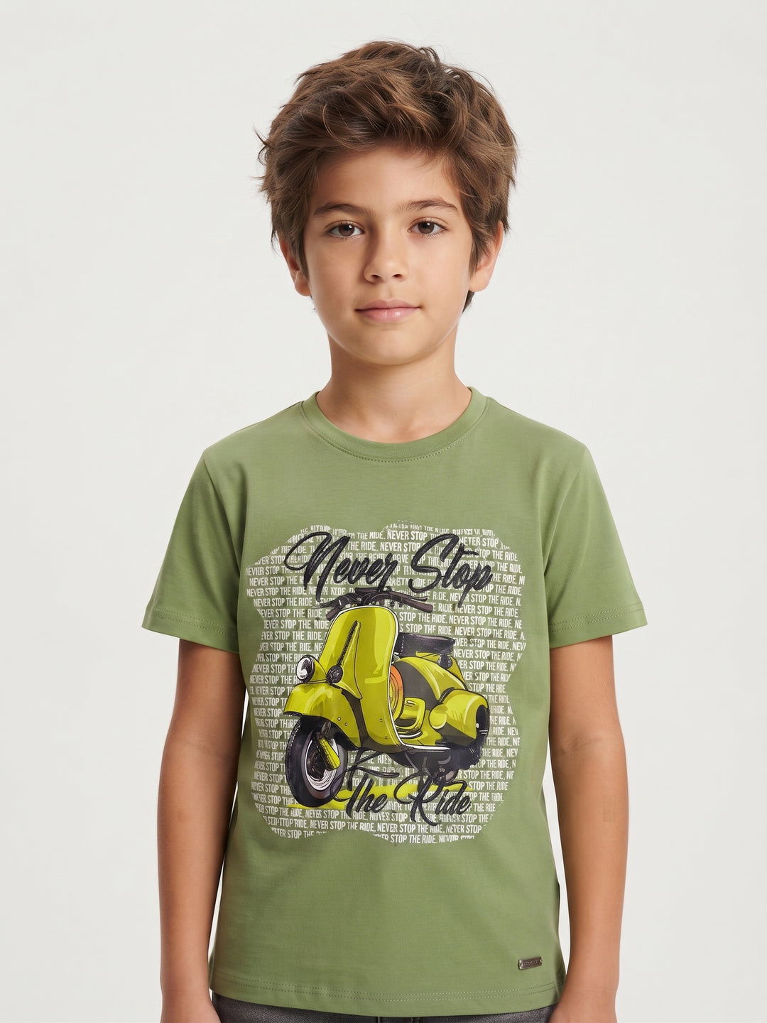 Boys' "Never Stop the Ride" Scooter Graphic T-Shirt