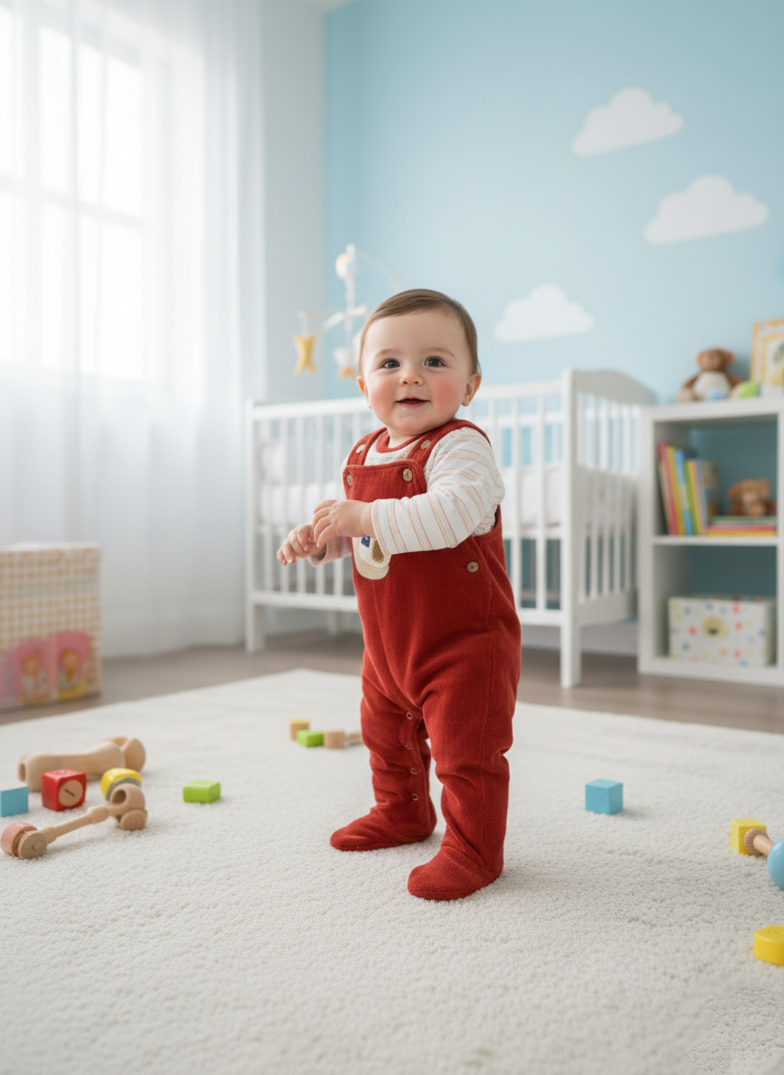 Petal Collar Velvet Sleepsuit