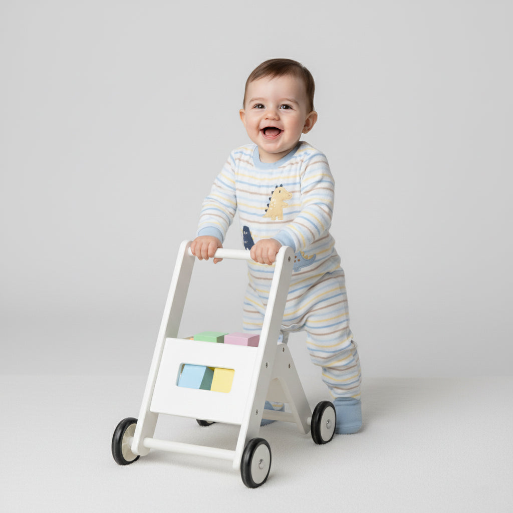 Striped Dino & Hippo Footed Sleeper