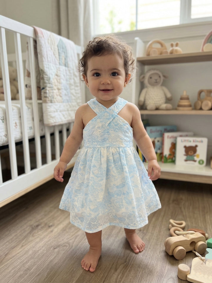 Sweetheart Smocked Baby Dress