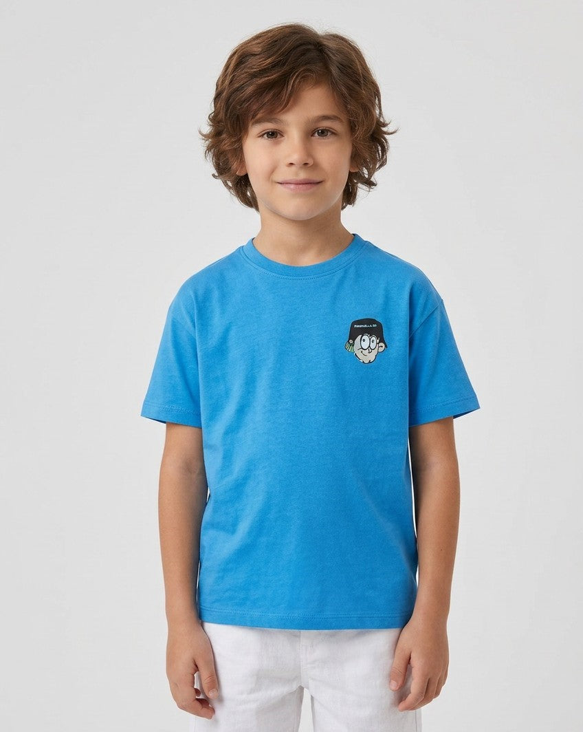 Kids Streetwear Character Graphic T-Shirt