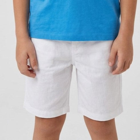 Boys' Crisp White Chino Summer Shorts