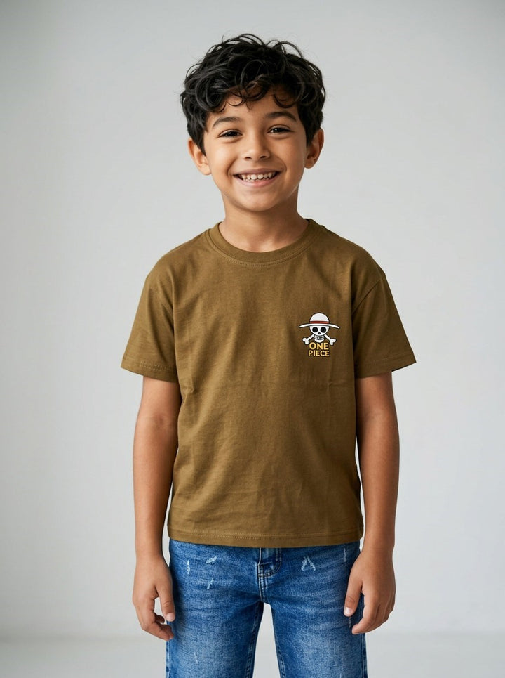 Kids Anime Graphic Cotton T-Shirt