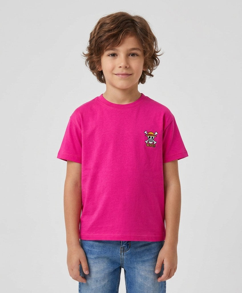 Kids Anime Graphic Cotton T-Shirt
