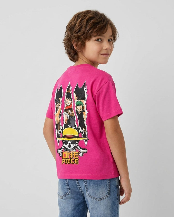 Kids Anime Graphic Cotton T-Shirt