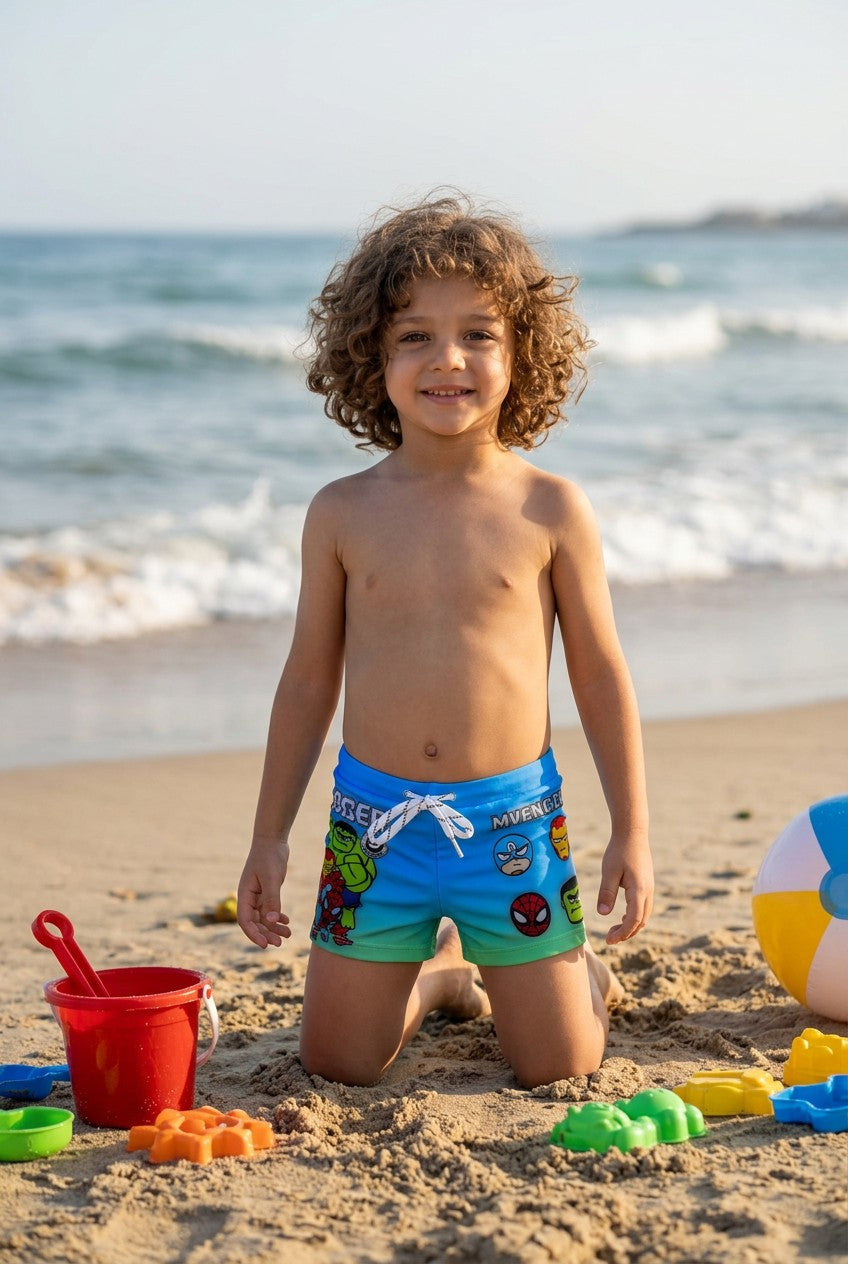 Boys' Character Print Active Swim Trunks