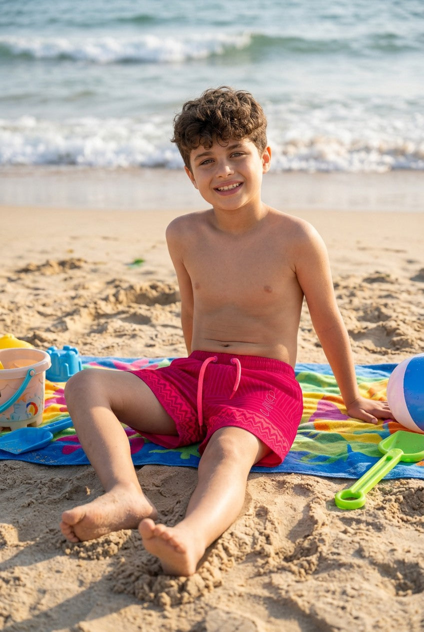 Fun-in-the-Sun Boys' Patterned Swim Trunks
