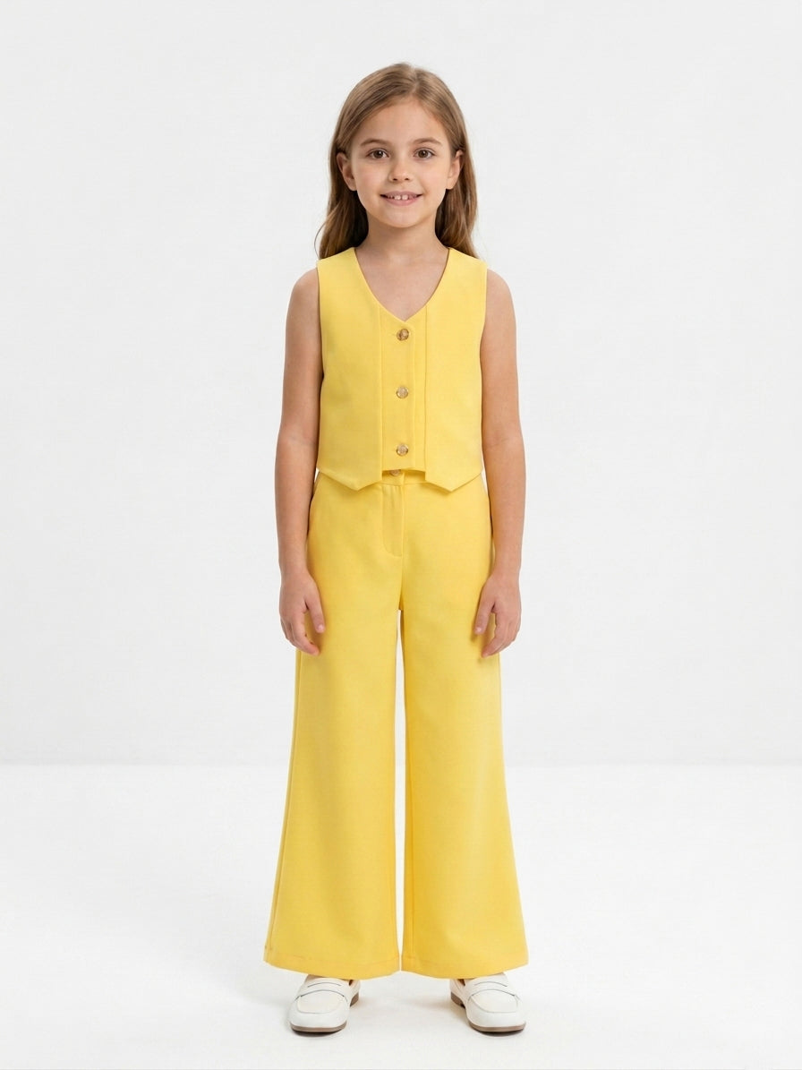 Kids' Chic Tailored Waistcoat & Trousers Set