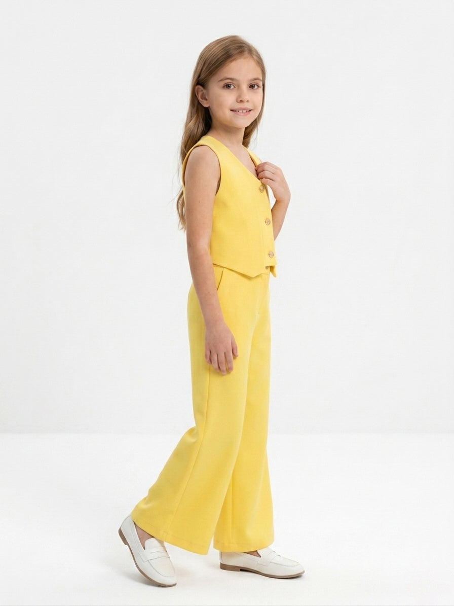 Kids' Chic Tailored Waistcoat & Trousers Set