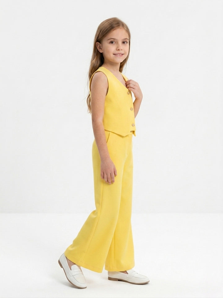Kids' Chic Tailored Waistcoat & Trousers Set
