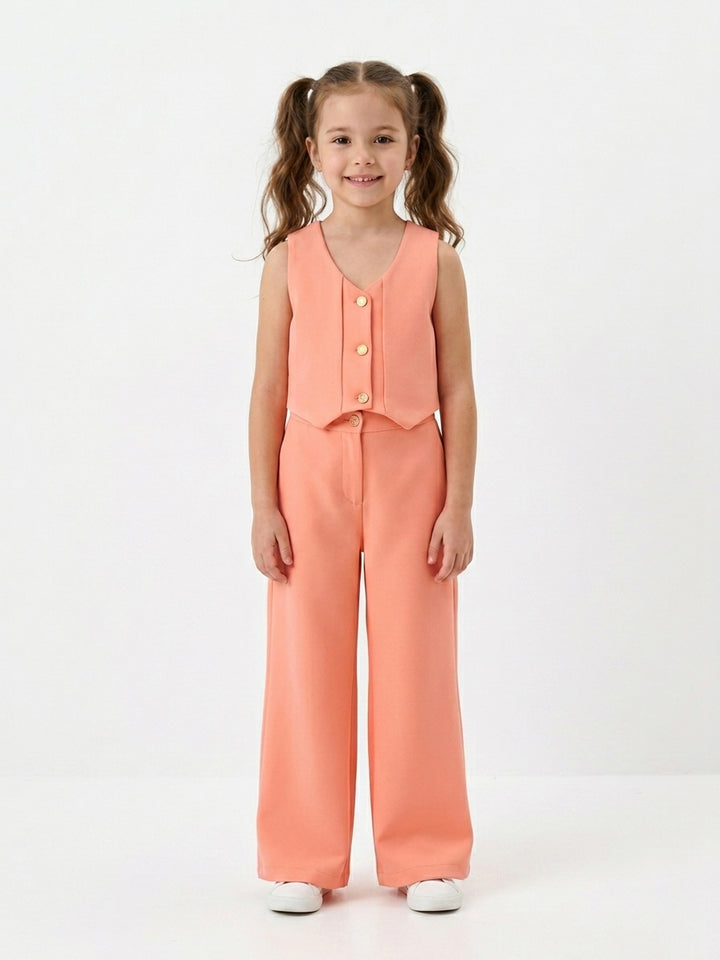 Kids' Chic Tailored Waistcoat & Trousers Set