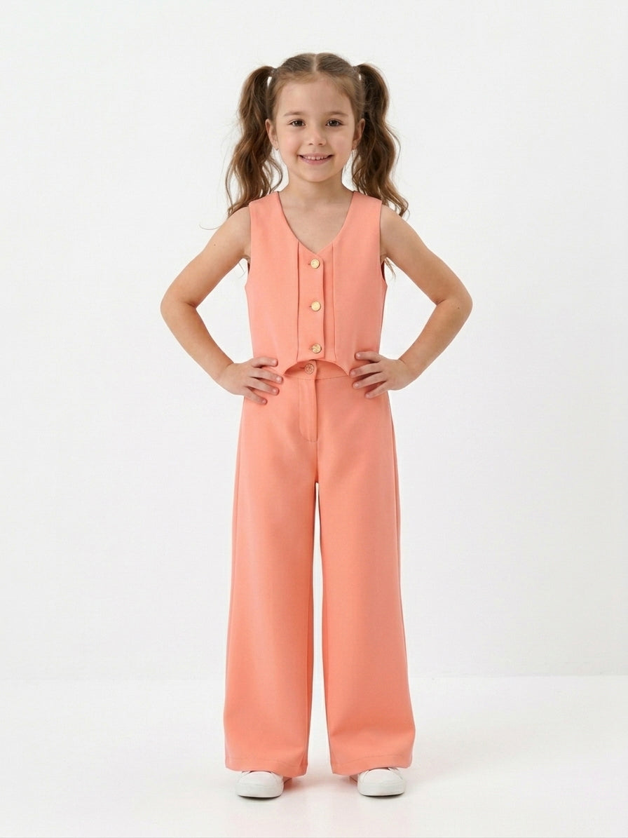 Kids' Chic Tailored Waistcoat & Trousers Set