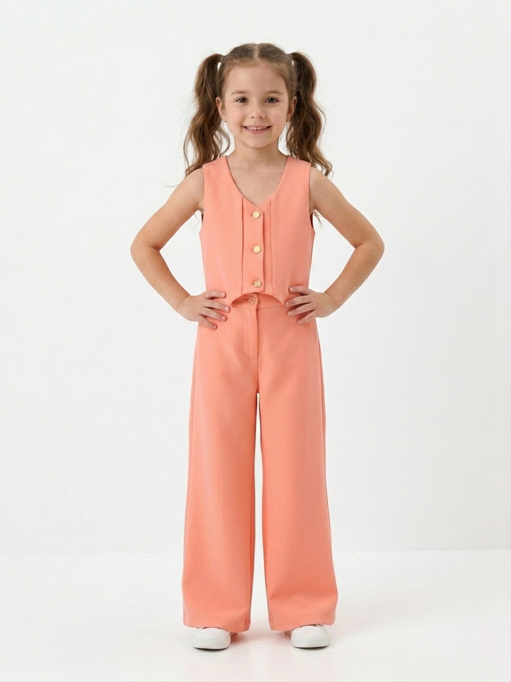 Kids' Chic Tailored Waistcoat & Trousers Set